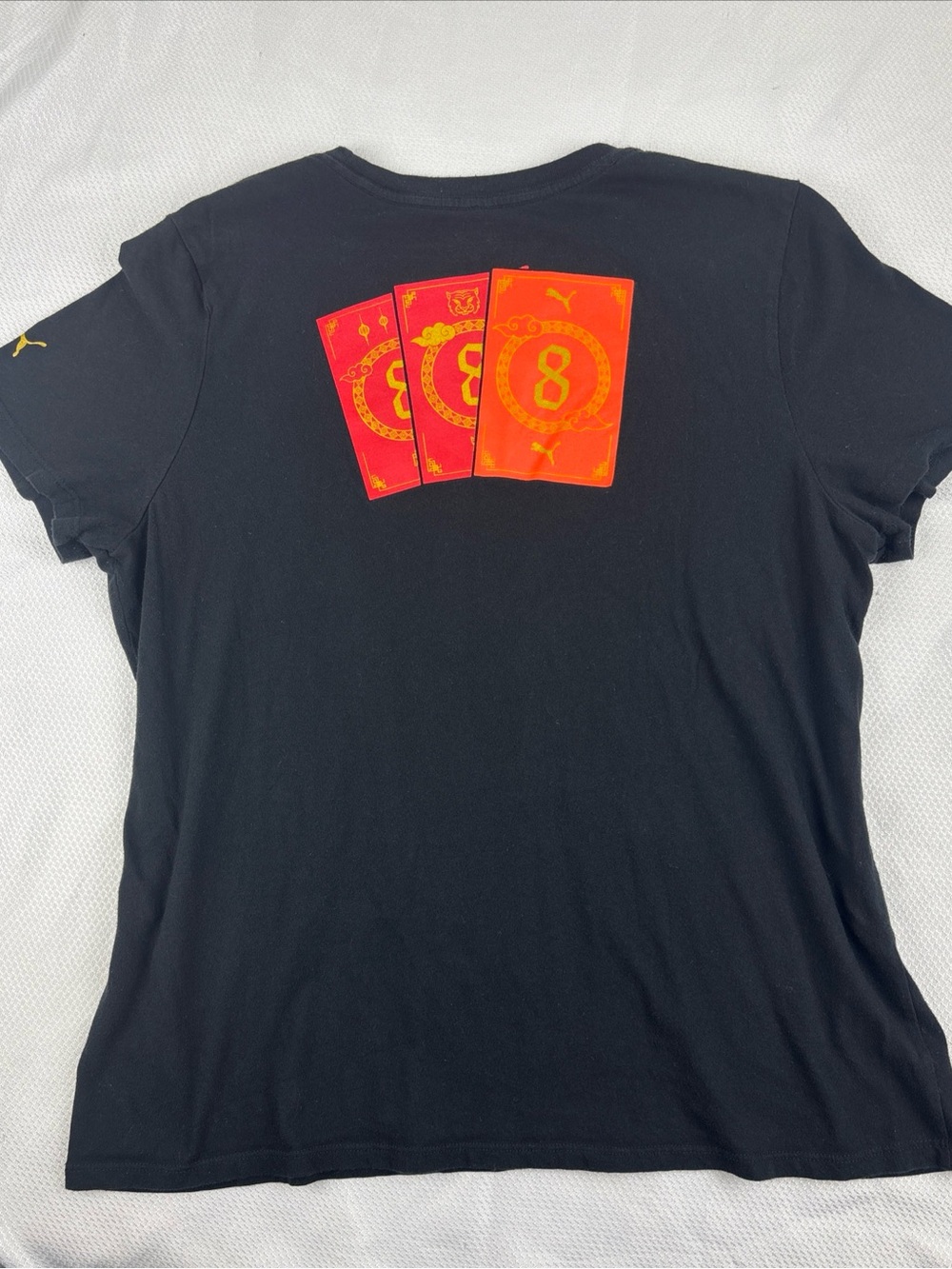 Puma Chinese New Year Good Luck Shirt Red Envelope Graphic Womens XL Soft